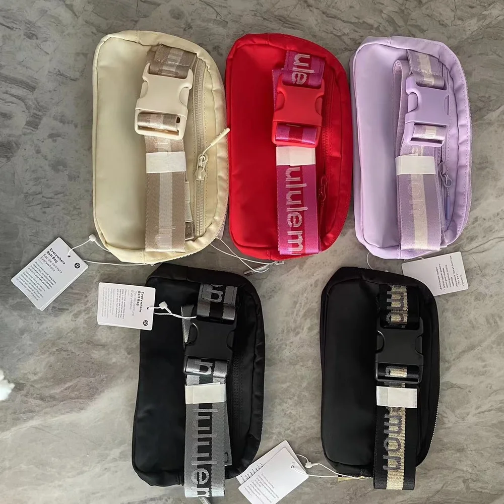 

Lulu Wordmark Outdoor Running Waist Bag 1l Letter Waist Bag Multifunctional Mobile Phone Bag Men's And Women's Fitness Waist Bag