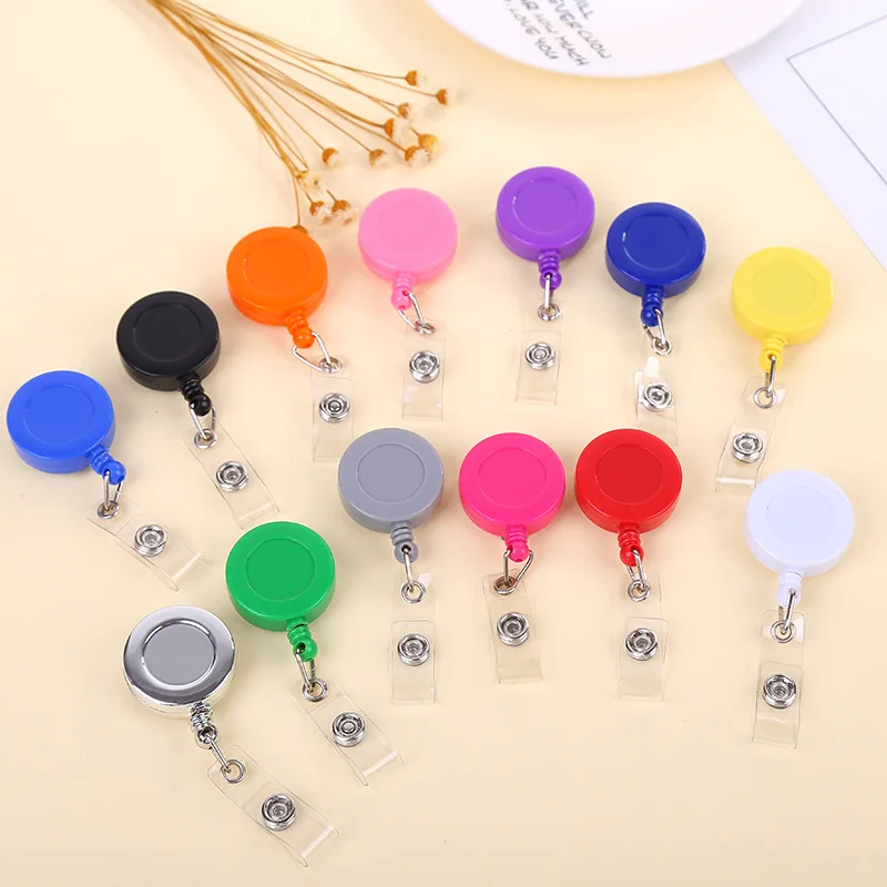 

Retractable Badge Reel Clip for Nurses Students Doctors Name Badge Holder Landyard for Keys Hospital Office Accessories