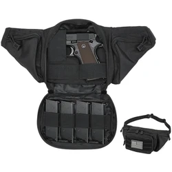 Torba biodrowa Concealed Carry, szybko zwalniana metalowa klamra taktyczna torba biodrowa dla mężczyzn, torba Molle Pistol Waist Bag