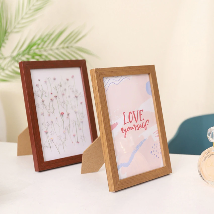 Wood Photo Frame For Wall Hanging 10X15cm 15X20cm 20X25cm A4 Wooden Picture Frame For Pictures Photo Decor Desktop Decoration