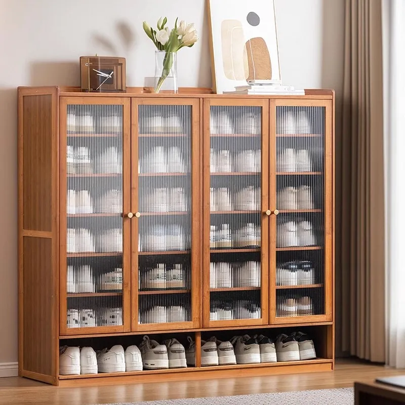 Household Household Door-to-door Shoe Cabinets Solid Wood Saving Space Shoe Cabinets Storage Organizador Zapatos Living Room Furniture - Aliexpress Deal