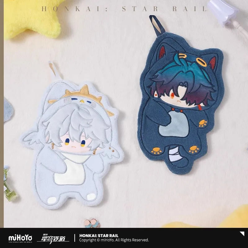 [Genuine] miHoYo Game Honkai Star Rail Male Dormitory Series Hand Towel DanHeng Sunday Blade Towel Anime Prop Cosplay Xmas Gifts