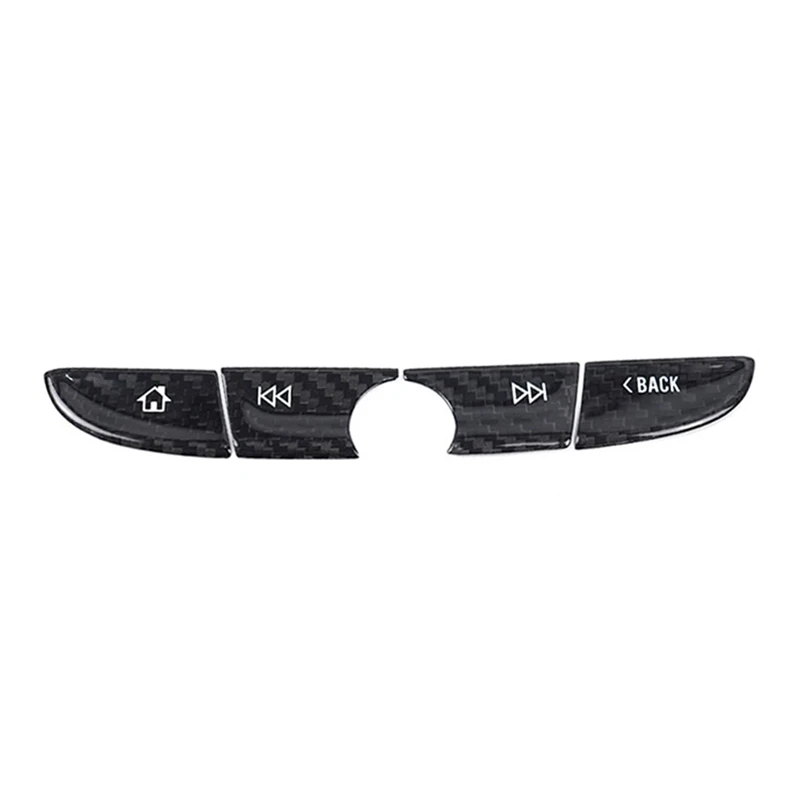 

Car Real Carbon Fiber Navigation Screen Panel Frame Button Cover Trim Accessories For Chevrolet Camaro 2016-2022