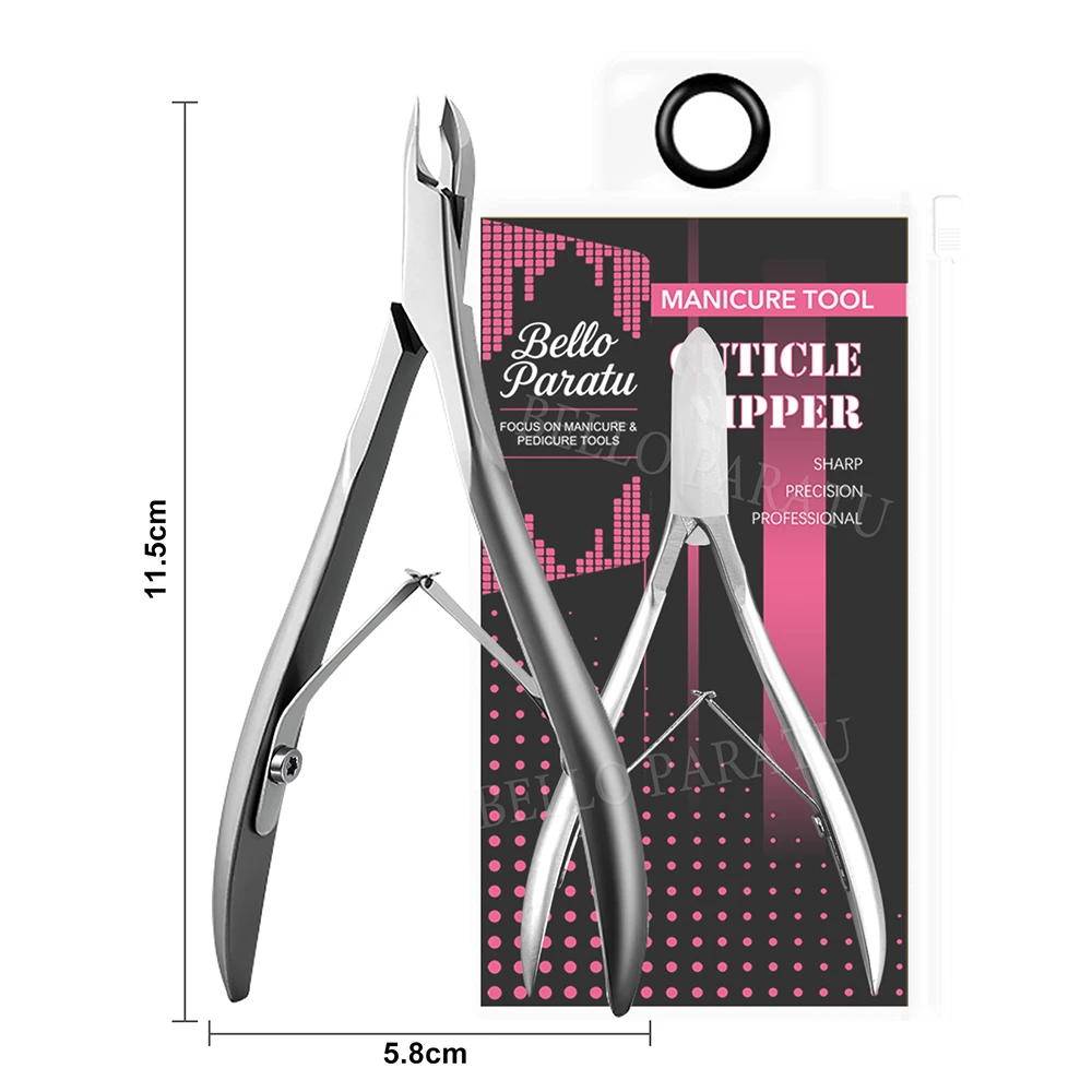 1 szt. Obcinacz do skórek ze stali nierdzewnej z ostrymi ostrzami, nożyczki do skórek, narzędzia do manicure, narzędzia do pielęgnacji paznokci