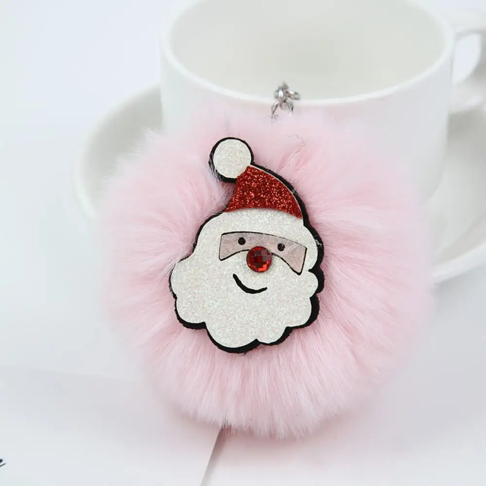 

Plush Doll Coal Ball Plush Pendant Christmas Artificial Rabbit Fur Plush Coal Ball Keyring Small Coal Ball Creative