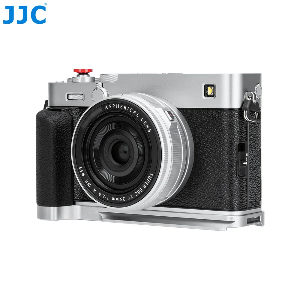 JJC Metallhandgriff für Fujifilm X-E5 spiegellose Kamera, rutschfester Handgriff mit SD-Kartensteckplatz, L-Halterung, Handgriff mit Arca Swiss – Detail 10