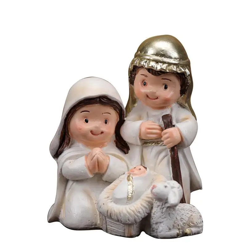 Christmas Nativity Scene Figurines Aesthetic Christian Home Decor Christian Home Decor Aesthetic Nativity Scene Ornaments