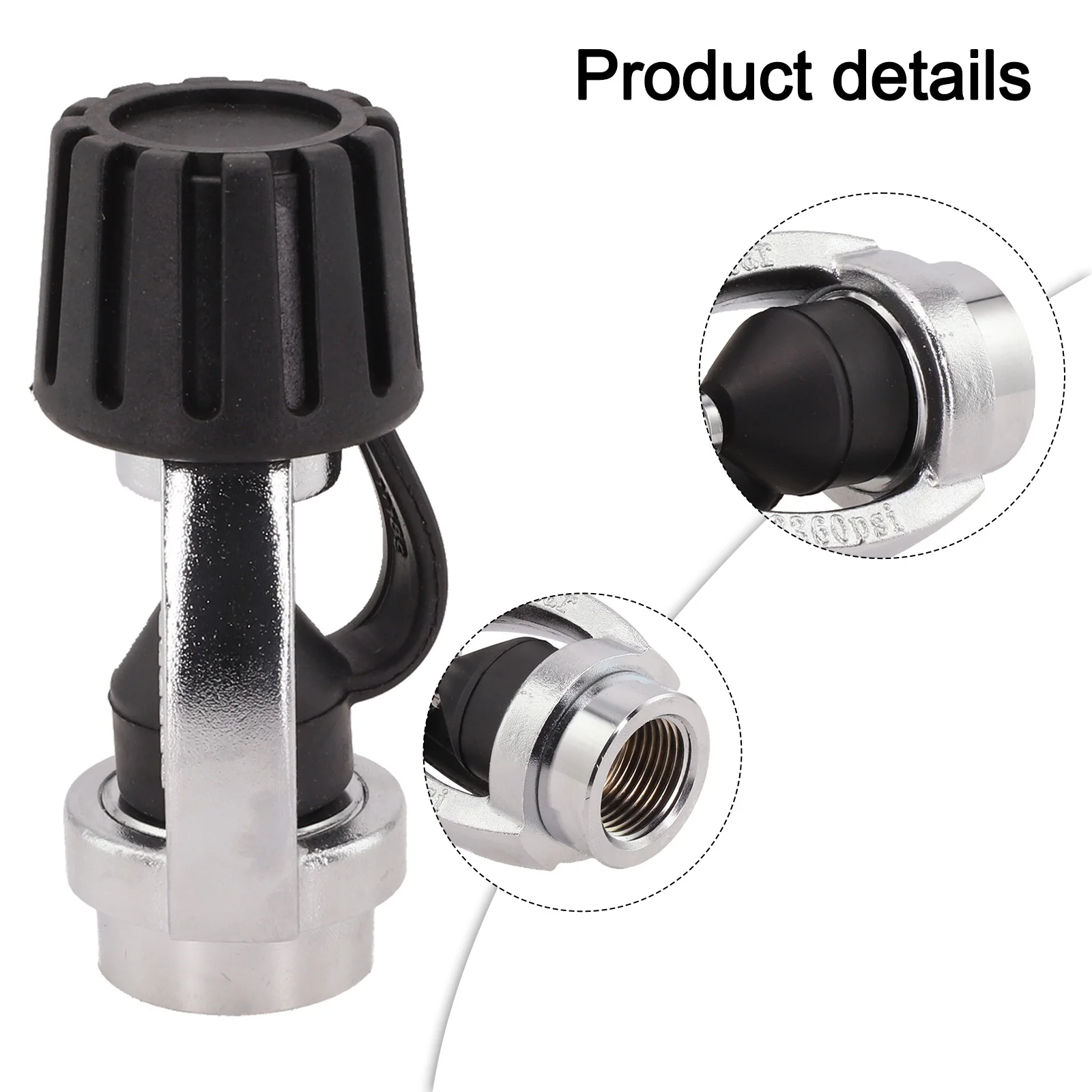 Scuba Diving For Din to For Yoke Adapter Compatible with Most For Din First Stage Regulators and Standard For Yoke Valves