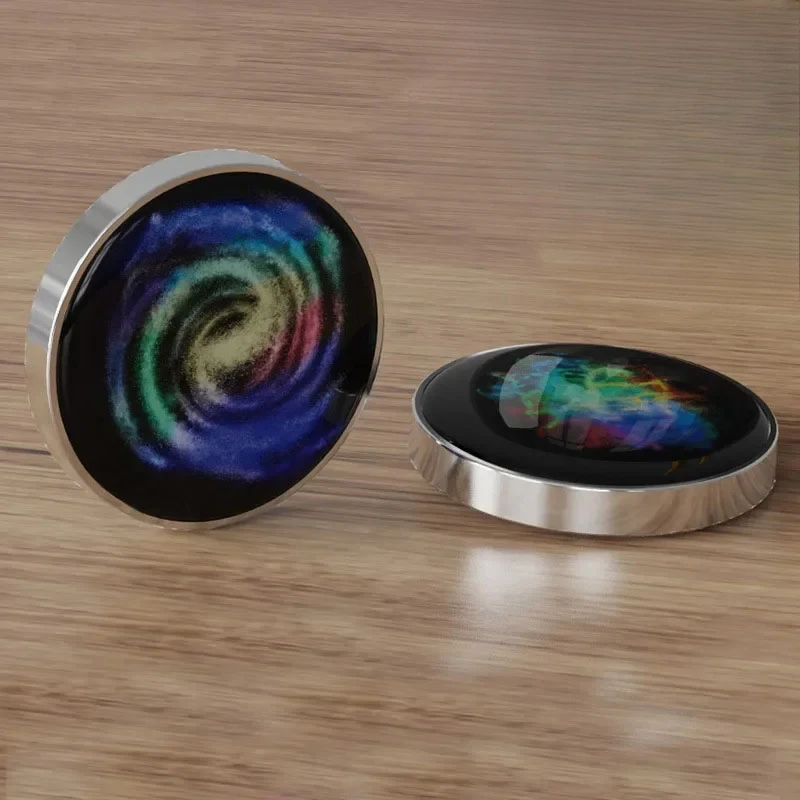 Galaxy Star Spinning Gyroscope Metal Stainless Steel New Cosmic Luminous Desktop Rotation Hand Spinner Desk Toys for Adults Kids