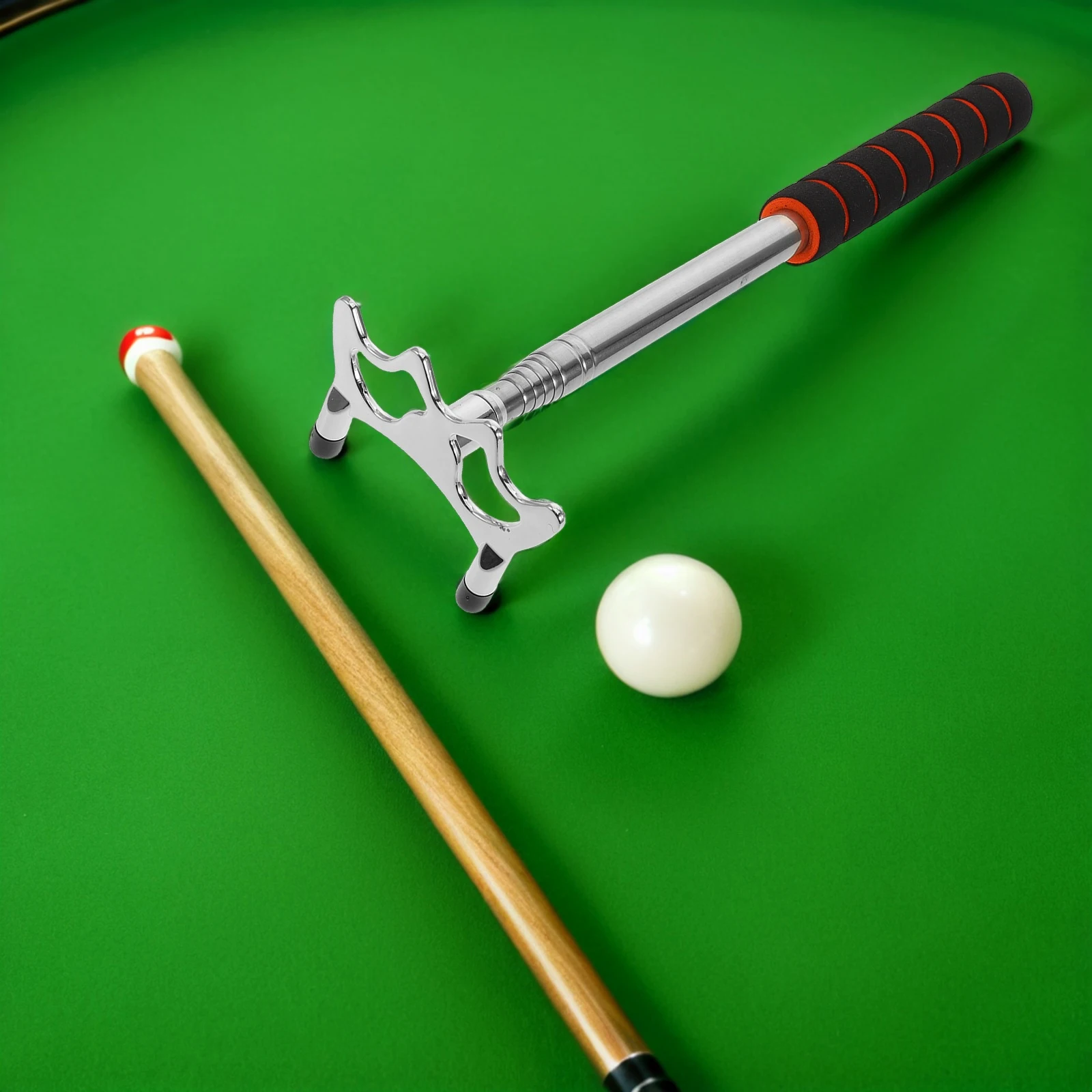 

1 Set Retractable Pool Cue Bridge Stick Adjustable Length Non Slip Grip For Billiards Cue Holder Rack Pool Table Accessories