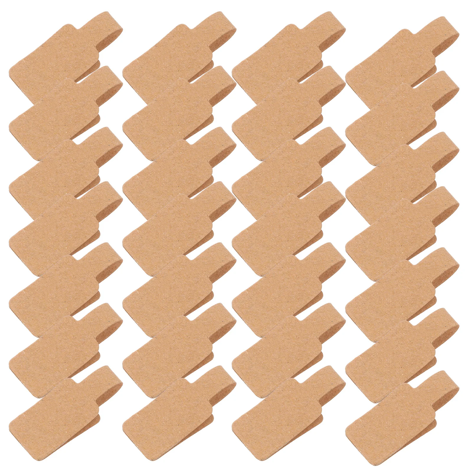 

500 шт., ценники для ювелирных изделий, крафт-бумага, пустые записываемые клейкие этикетки, самоклеящиеся для колец, серег, ожерелья, браслетов