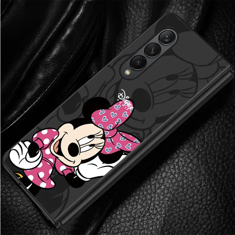 Disney Cartoon Mickey etui do Samsung Galaxy Z Fold5 5G Z Fold4 ZFold4 Z Fold3 czarna obudowa odporna na wstrząsy