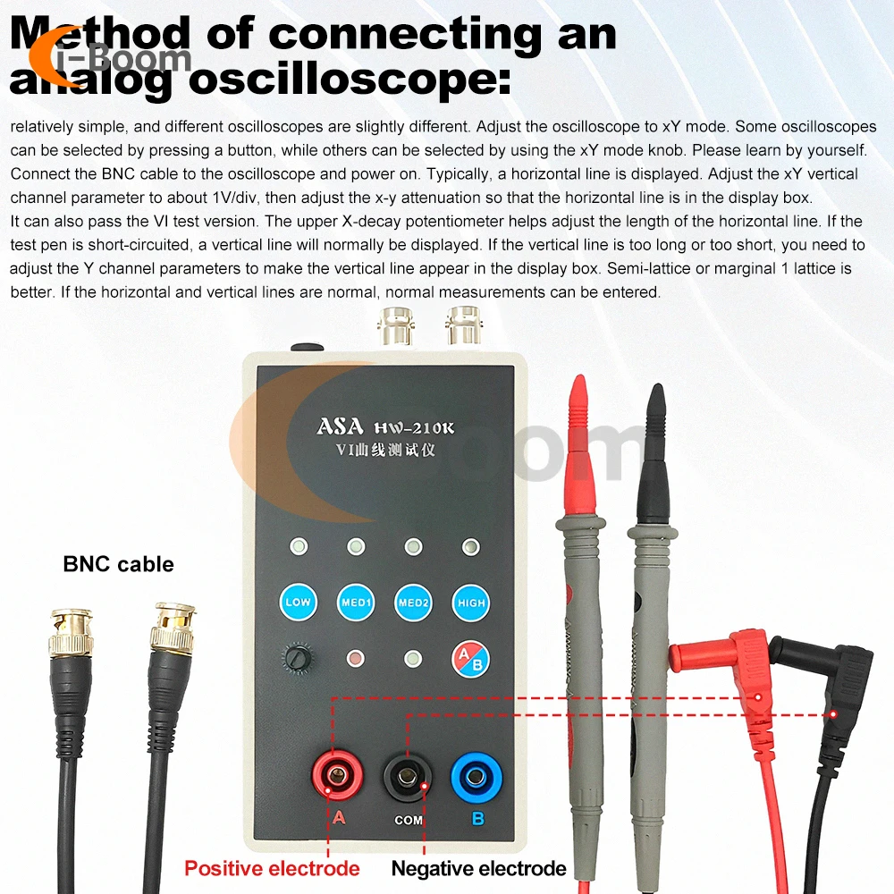 Imagem -03 - Dual Channel vi Curva Tester Asa Circuit Board Breaker Ferramenta Finders Velocidades Ajustável Hw210k