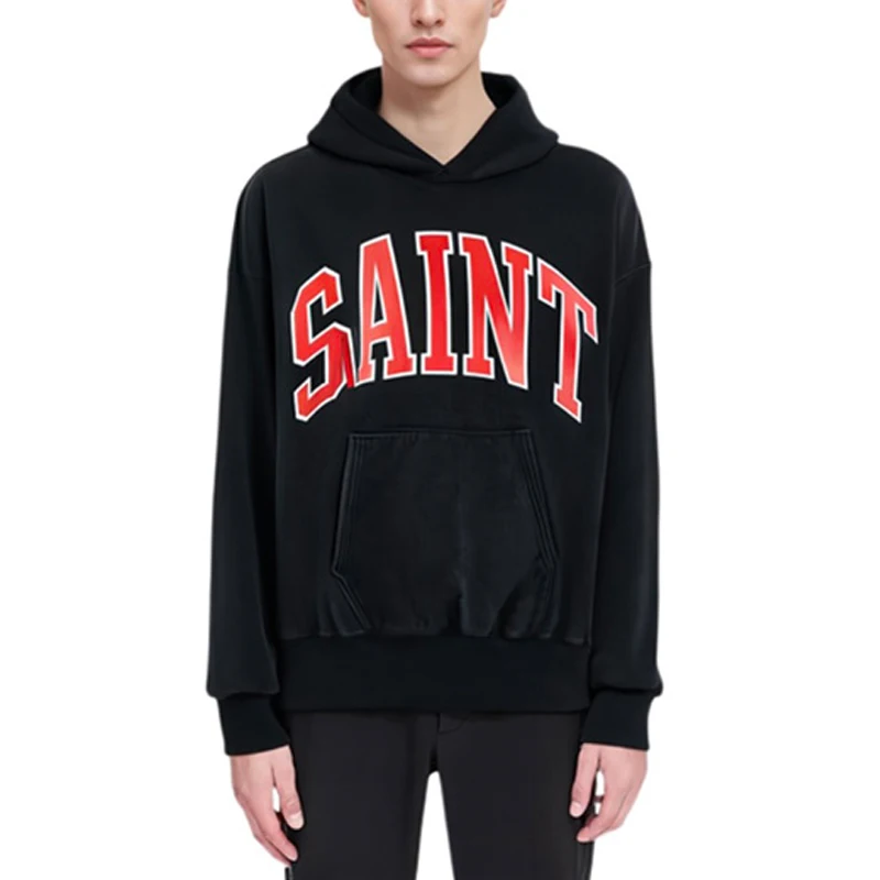 هوديي القديس ، هوديي غير رسمي ، كلاسيكي ، بلوفرات كبيرة الحجم ، رمادي ، أسود ، زوجين ، خريف ، شتاء #4