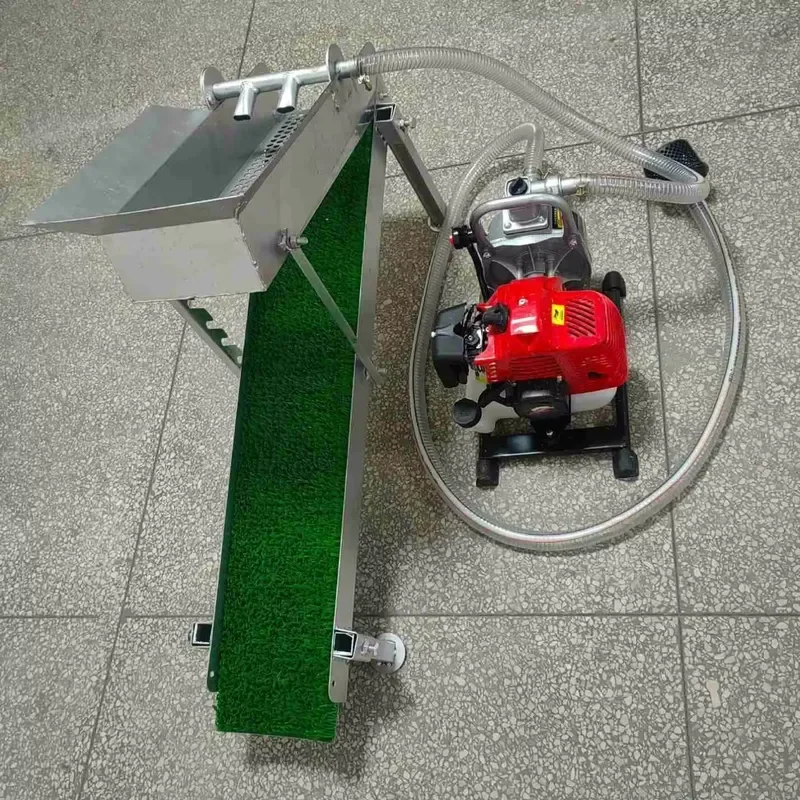 Portable Outdoor Gold Mining Chute Small-scale Gold Washing Mining Equipment Washing Gold in Small Streams