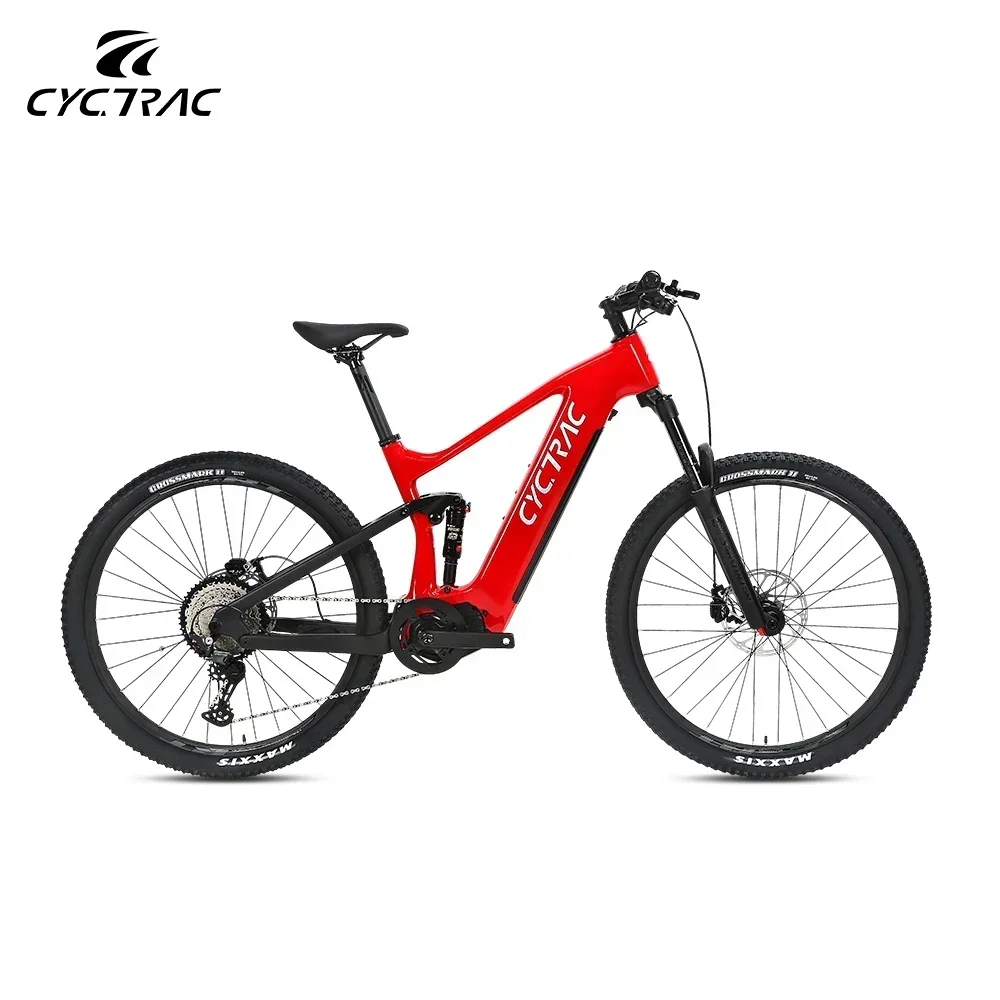 TWITETR-Electric Mid-Motor Mountain Bike,Oil Disc Brakes,Full Suspension,Electric Assist,EM10,M510-36V20A-250W,27.5/29In e-bike