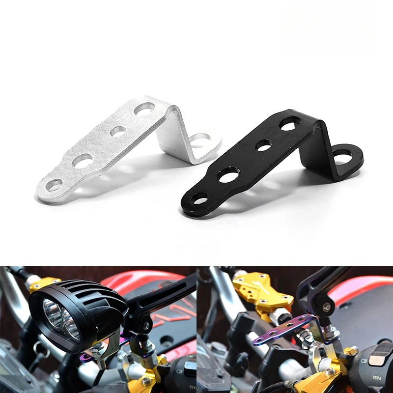 

Motorcycle Modified Headlight Bracket Rearview Mirror Spotlight Multi-function Expansion Lamp Holder