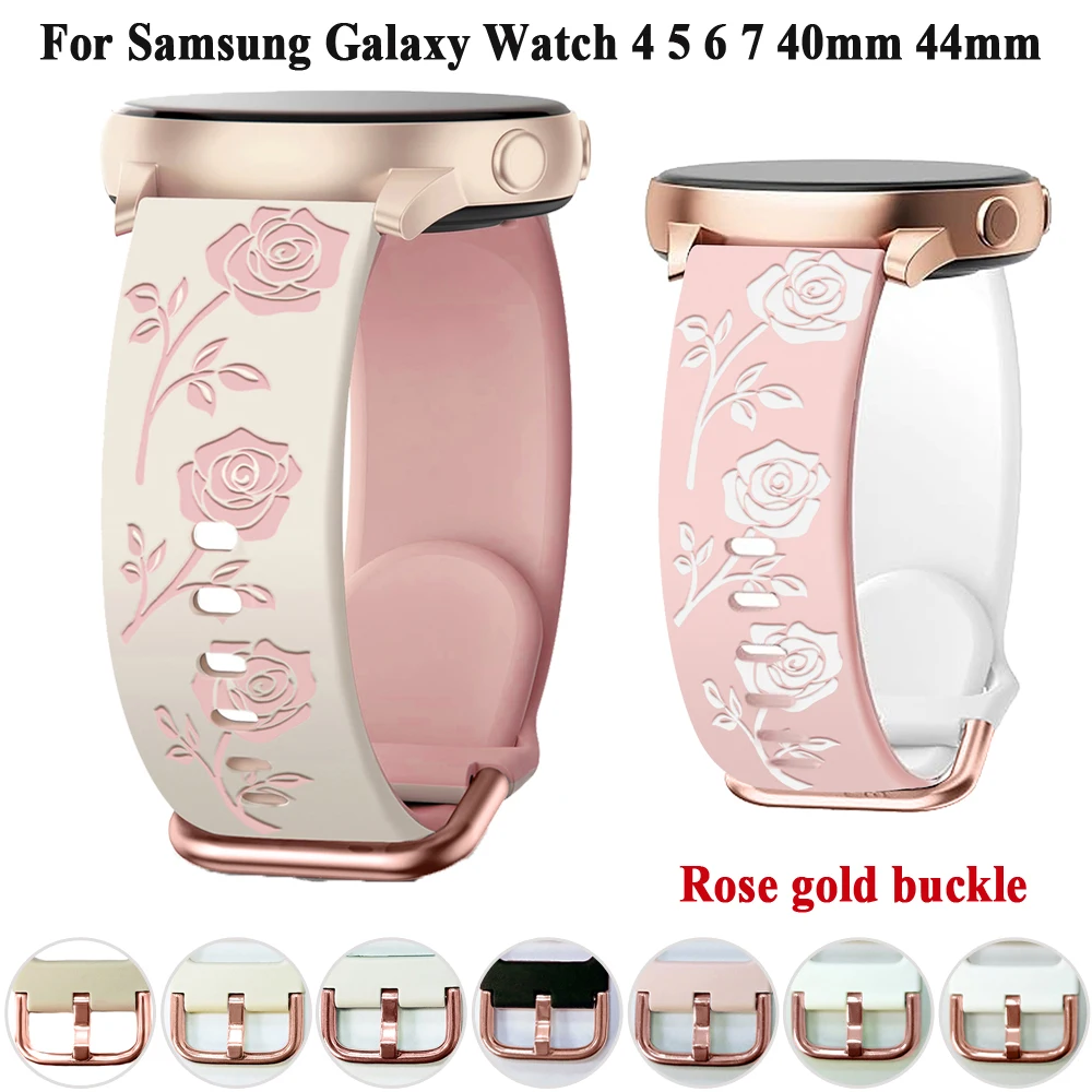 Новый силиконовый ремешок 20 мм для Samsung Galaxy Watch 42 мм, браслет Watch 4 5 6 7 Active 2 40 44 мм, классический браслет 42 мм 46 мм