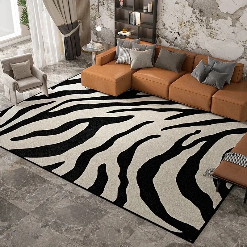 Luxury Refreshing Hairless Carpet Living Room Rug Full Coverage for Home Use Bedroom Floor Area Mat 100% Polyester Felt Doormat