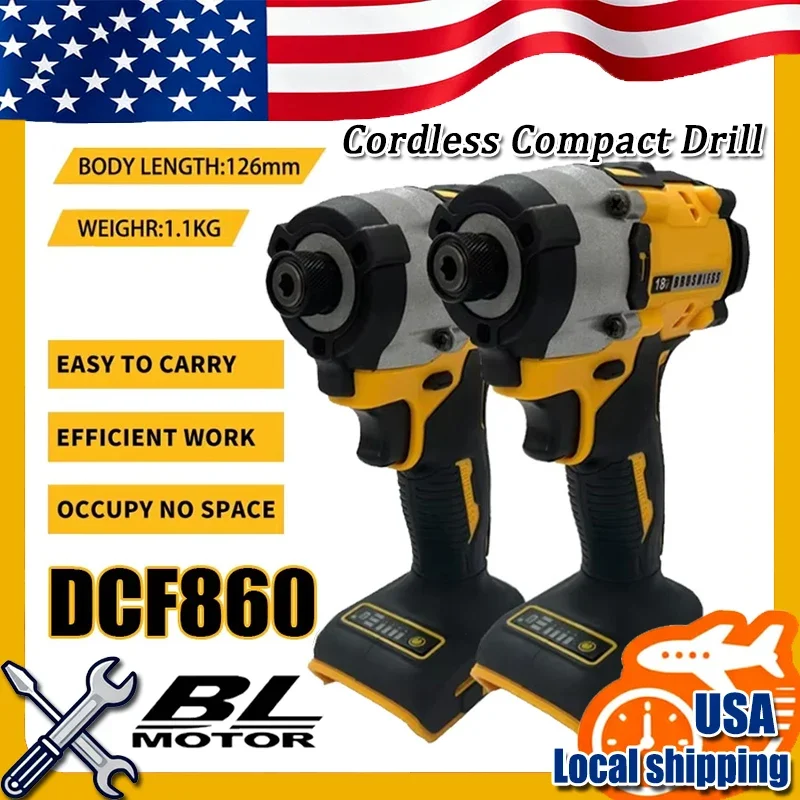

Подходит для DEWALT DCF860, аккумуляторная компактная дрель/шуруповерт, 20 В, бесщеточная электрическая дрель, отвертка, перезаряжаемые электроинструменты, обновленные