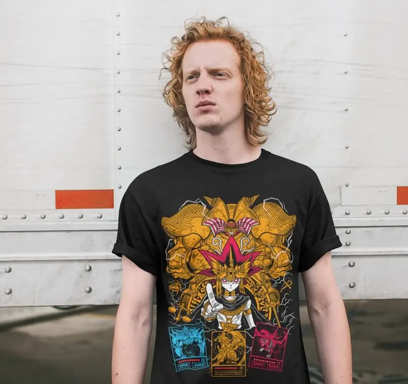 Anime Duel King T Shirt Black Unisex, Black Shirt All Size - Image 4