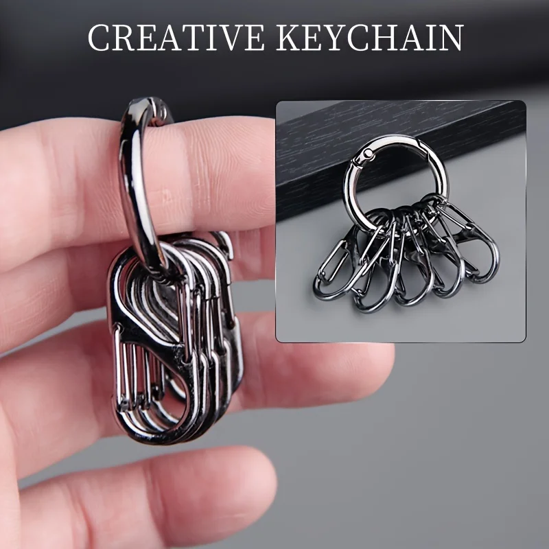 

1 PC Simple and creative keychain, stable elastic hook, fashionable waist pendant
