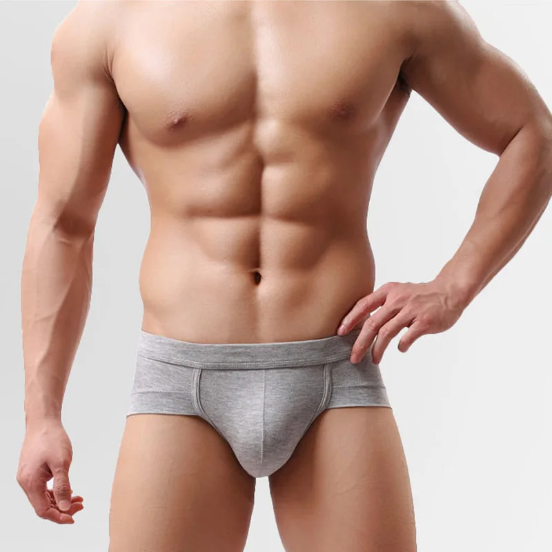 L-3XL 11Colors Super Breathable Low-waist Men Underpants Simple Comfortable Solid Daily Triangle Briefs Casual Swimwear