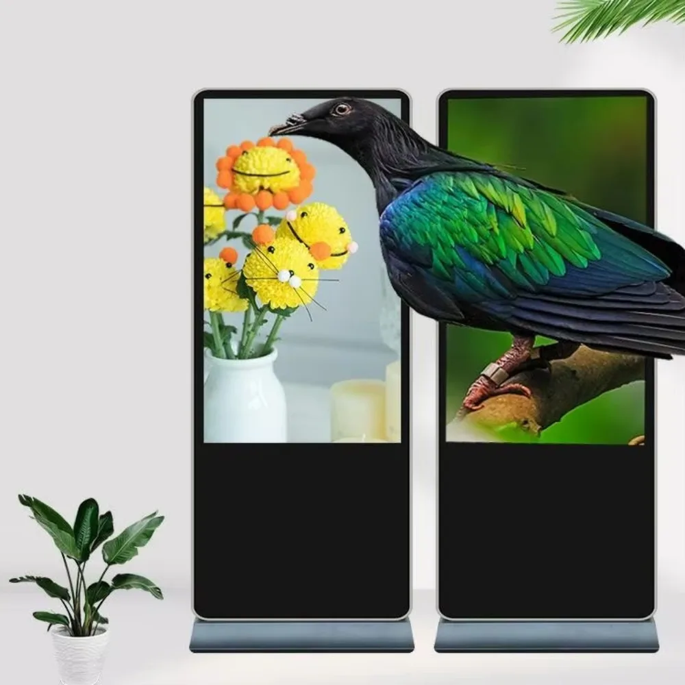 Shopping Mall 55 Inch LCD 16:9 Floor Stand Capacitive Touch Video Display Advertising Player Board