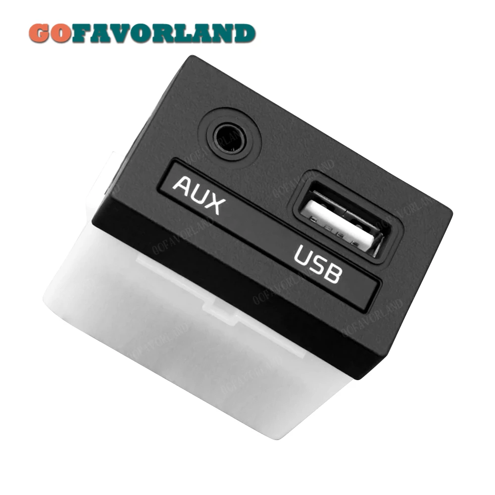 

Audio Input Port Adapter Jack USB/AUX Plastic 96120-A7600 96120 A7600 96120A7600 For KIA Forte Cerato K3 2013 2014 2015