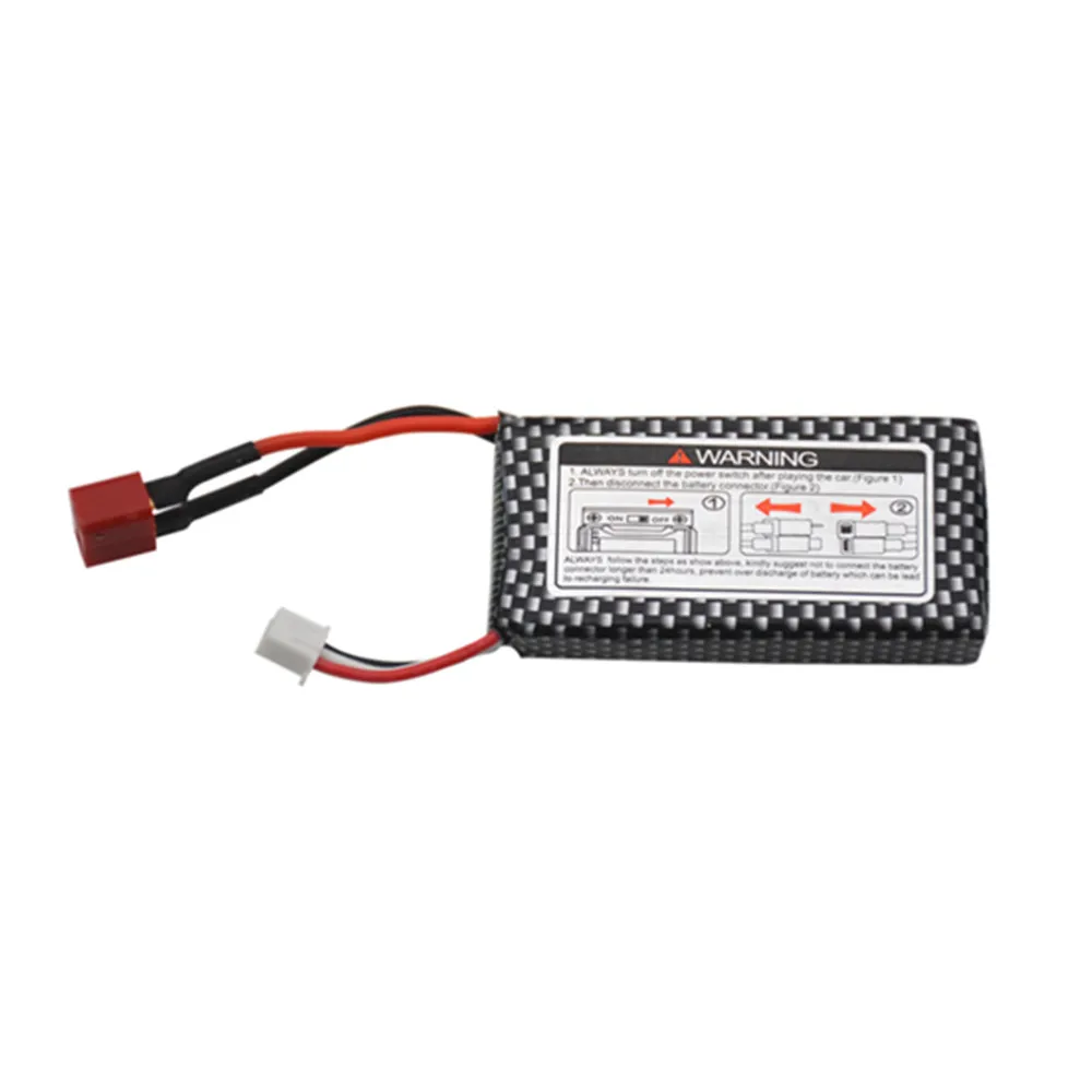 7.4V 1600mAh Lipo Battery For XINLEHONG 9125 144001 RC toys Car Spare Parts 2S 7.4V batteries For 9125 image 2