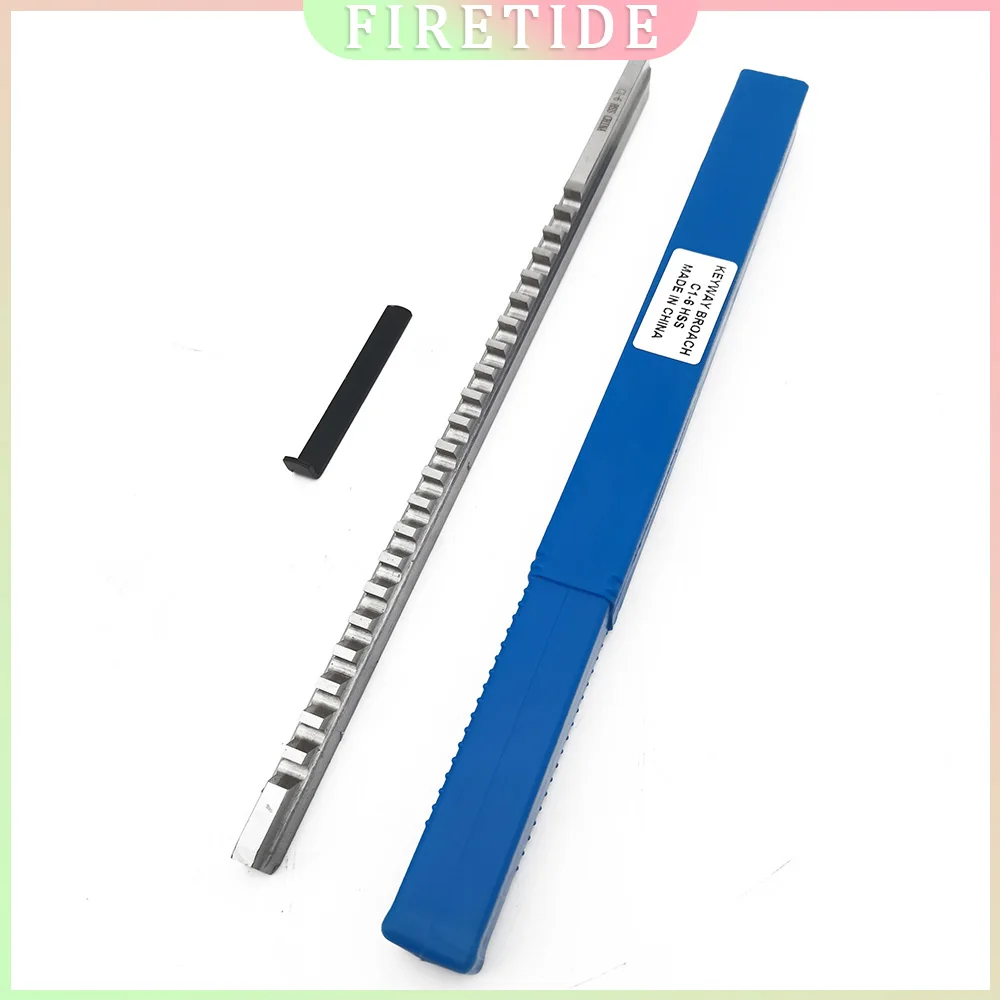 Keyway bros Push-Type 6mm C1 metrik, alat bros untuk CNC Router, logam untuk CNC Router