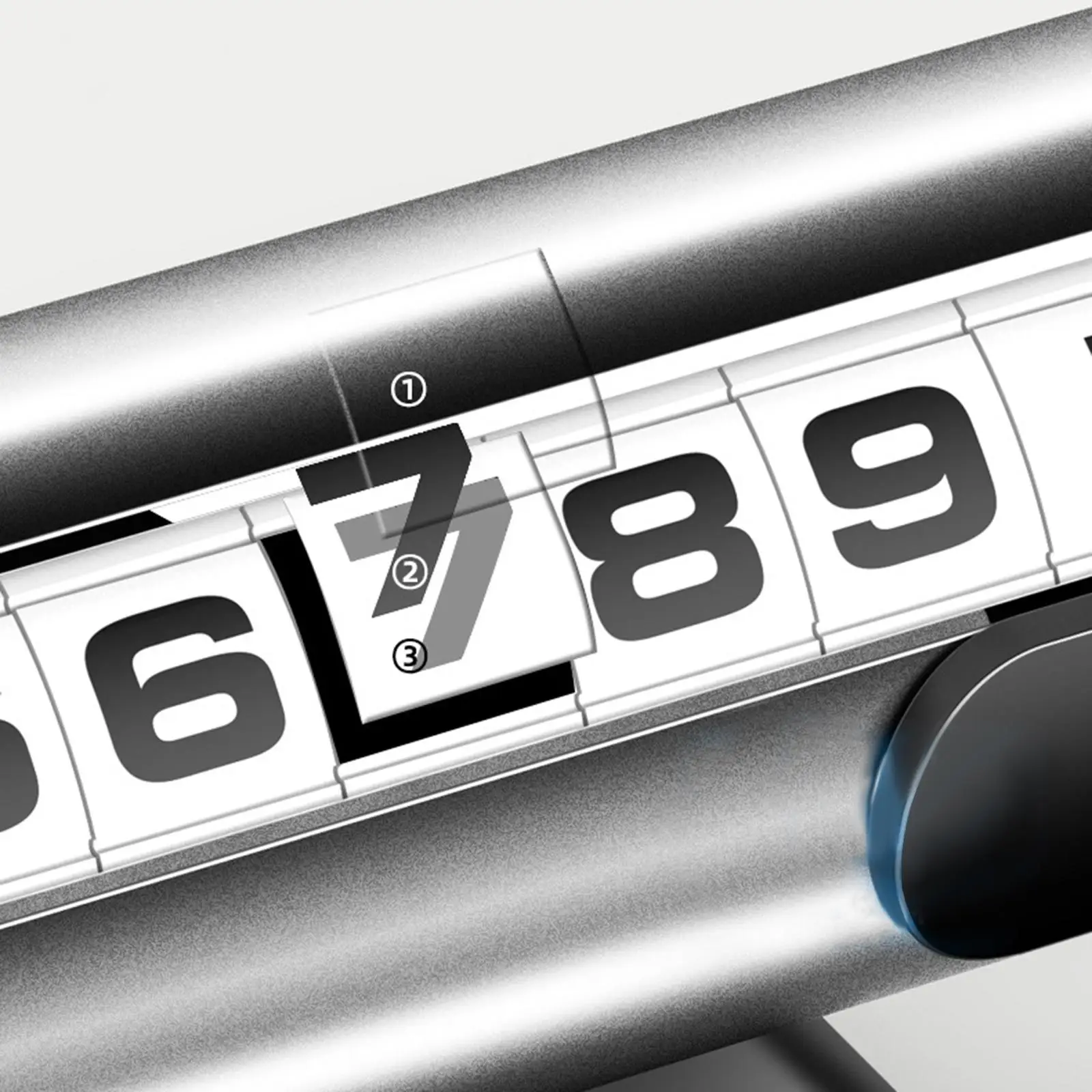 

Car Temporary Parking Card Lightweight Rotating Number Plate Adjustable Privacy Protection for Automobile Stop Sign