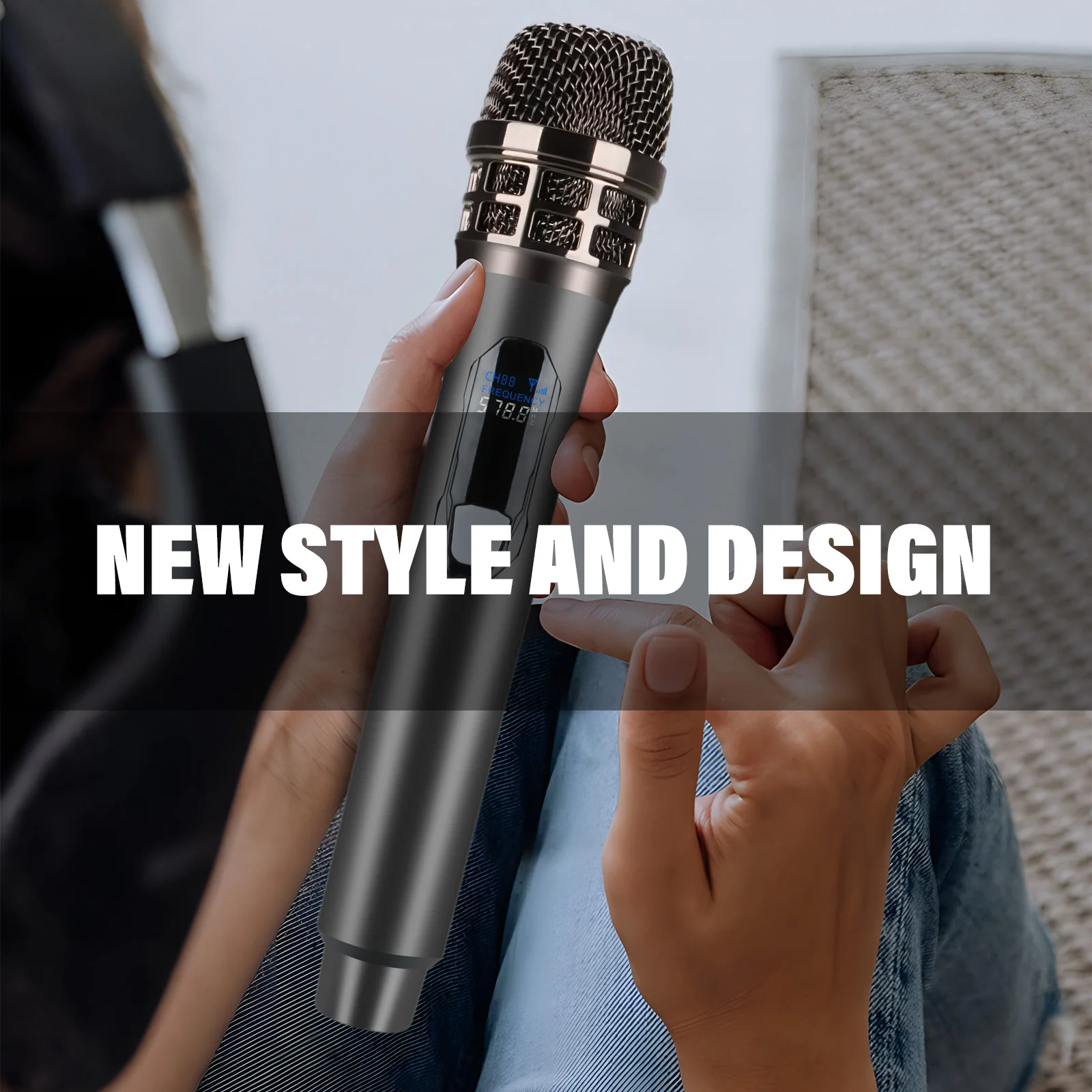 4PCS/2PCS/1PC Wireless Microphone 4 Channels UHF Professional Handheld Mic For Party Karaoke Professional Church Show Meeting