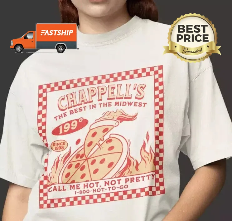 Chappell Roan Hot To Go T-Shirt Pizza Unisex Shirt Short Sleeve Tee SPS32