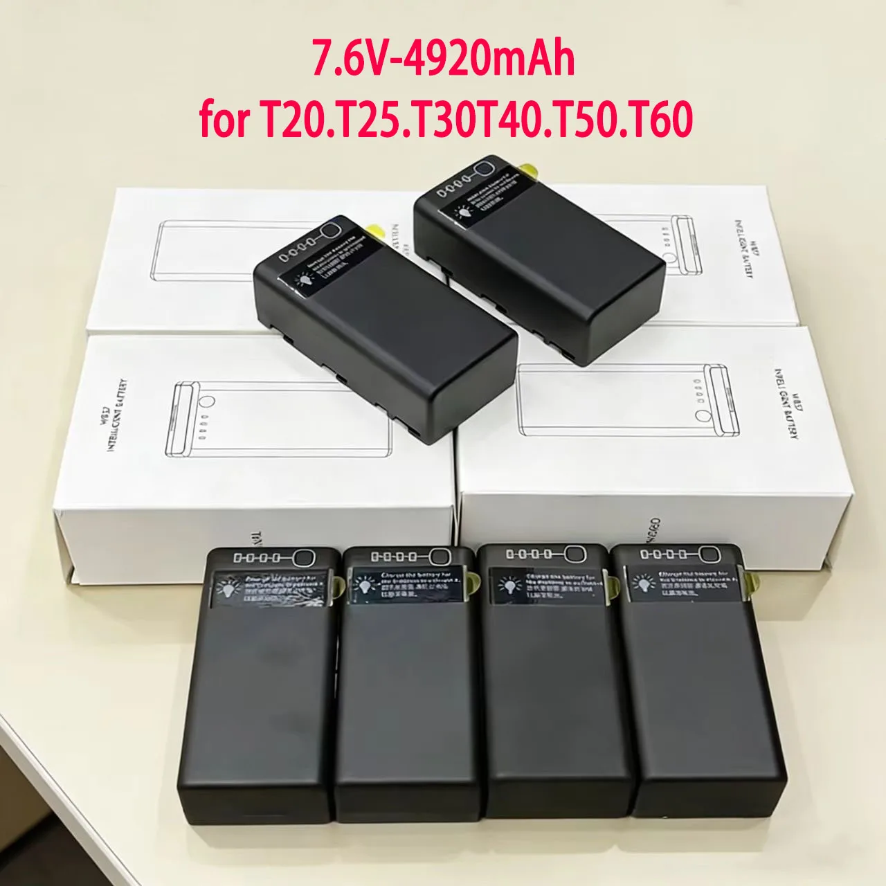 Batería WB37 de 7.6V 4920mAh para DJI Phantom 4 RTK MG-1P M210 M600 FPV T16 T20 T30 T40 T50 T60