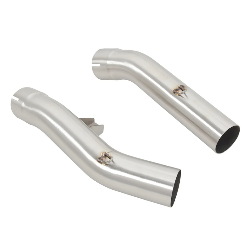 For YAMAHA FJR1300 2001 2022 Double Motorcycle Exhaust Middle Connect Section Link Pipe Stainless Steel Slip On 51mm Muffler