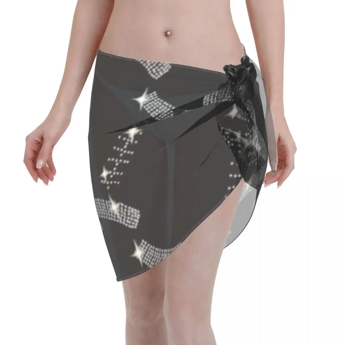Promotion Ladies Football Shirt Sparkles Sports Mom Women's Beach Wrap SkirtOpen Air Seaside Concert Beach Bathing Wrap