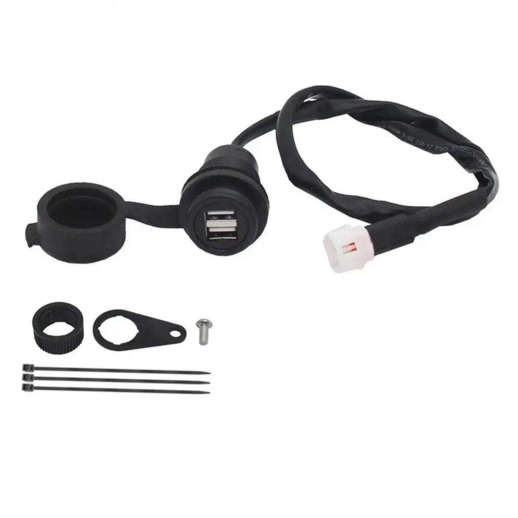 Motorcycle USB Charger Socket Plastic Power Outlet Lightweight Adapter with High Performance Accessory for Yamaha MT 09
