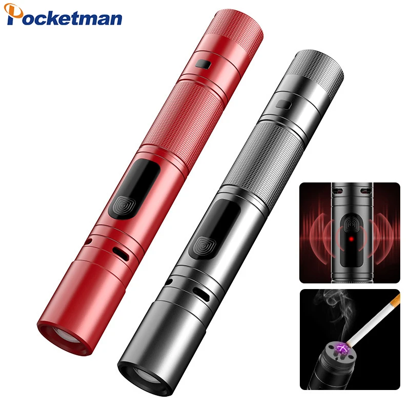 

Super Bright LED Flashlight Mini Self-defense Emergency Light Portable Telescopic Zoom Torch 5 Modes Rechargeable Flashlight 1PC