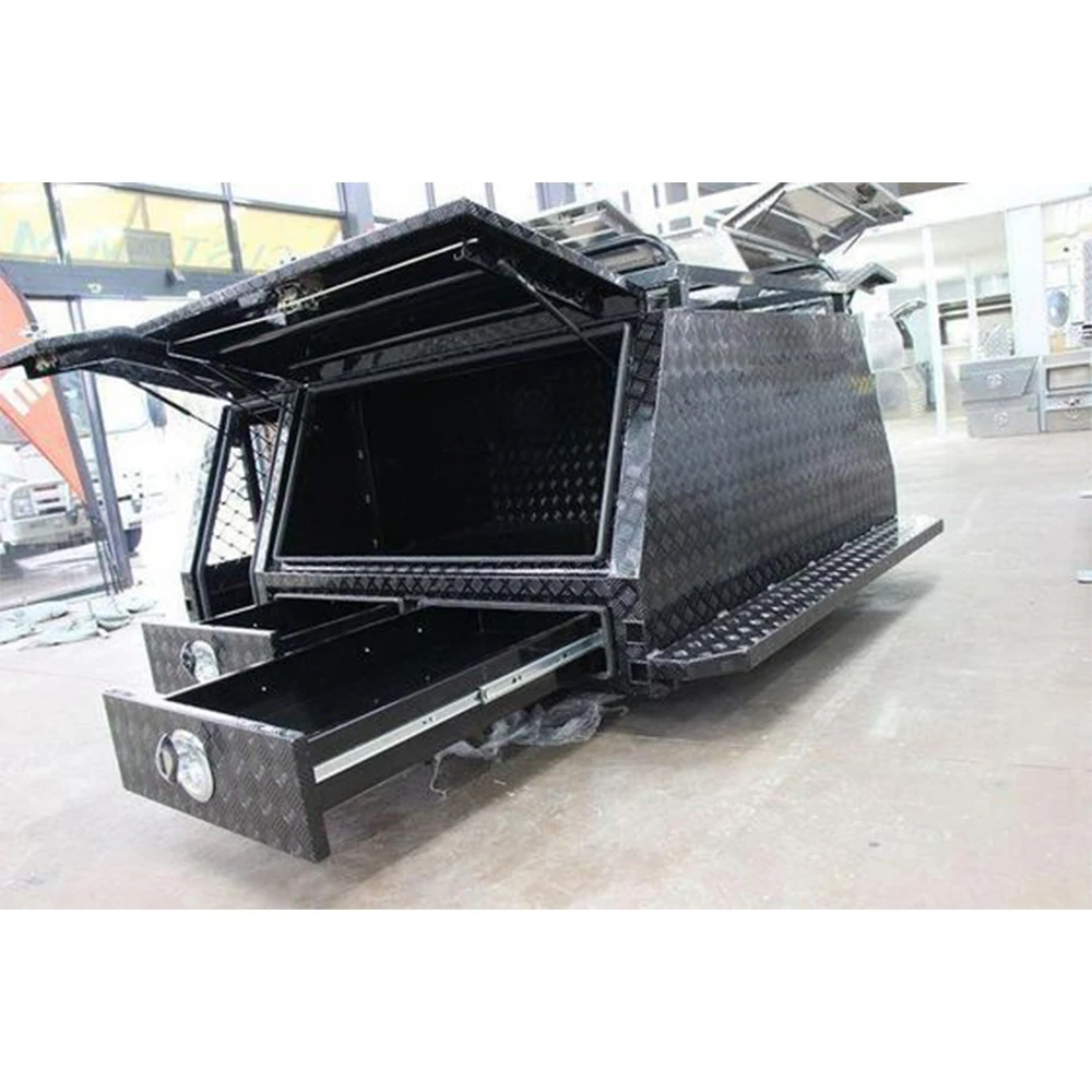 Custom Made alumínio Ute Tray, 4x4 Toolbox Canopy, alta qualidade