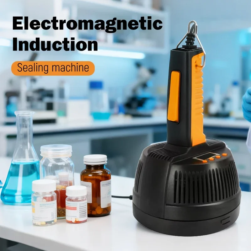 الكهرومغناطيسي التعريفي زجاجة السدادة 220 فولت غطاء الختم آلة التلقائي التعريفي السدادة للزجاجات البلاستيكية والزجاجية #1
