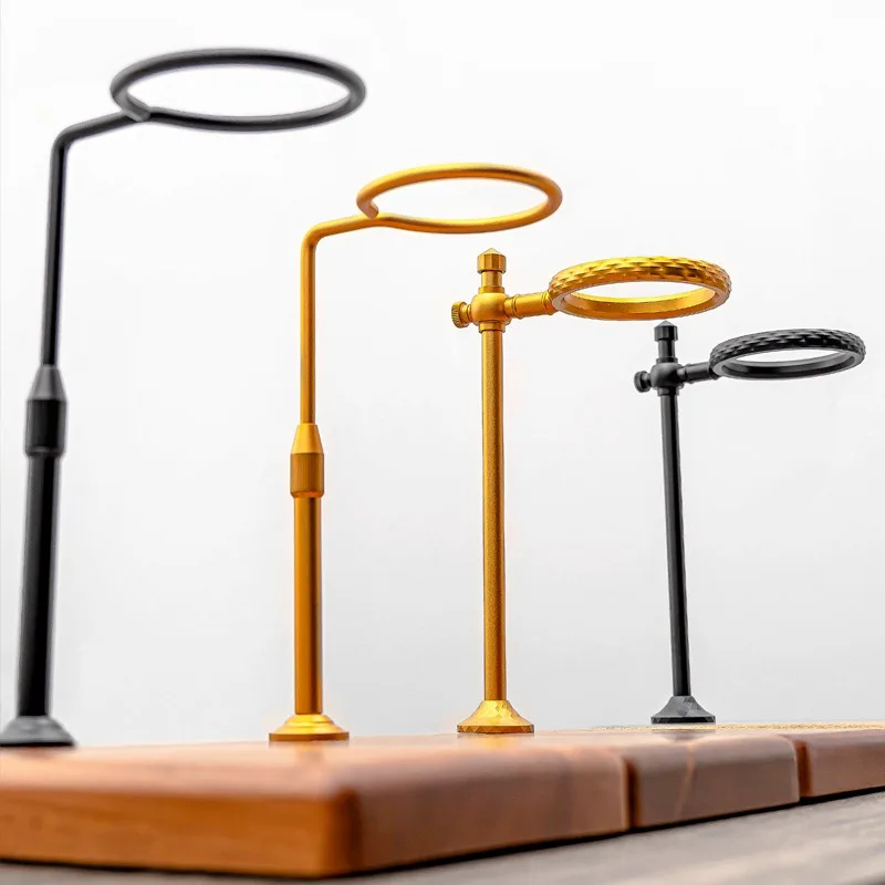 Hand brewed coffee rack, outdoor coffee filter cup holder, solid wood base, coffee matching utensils