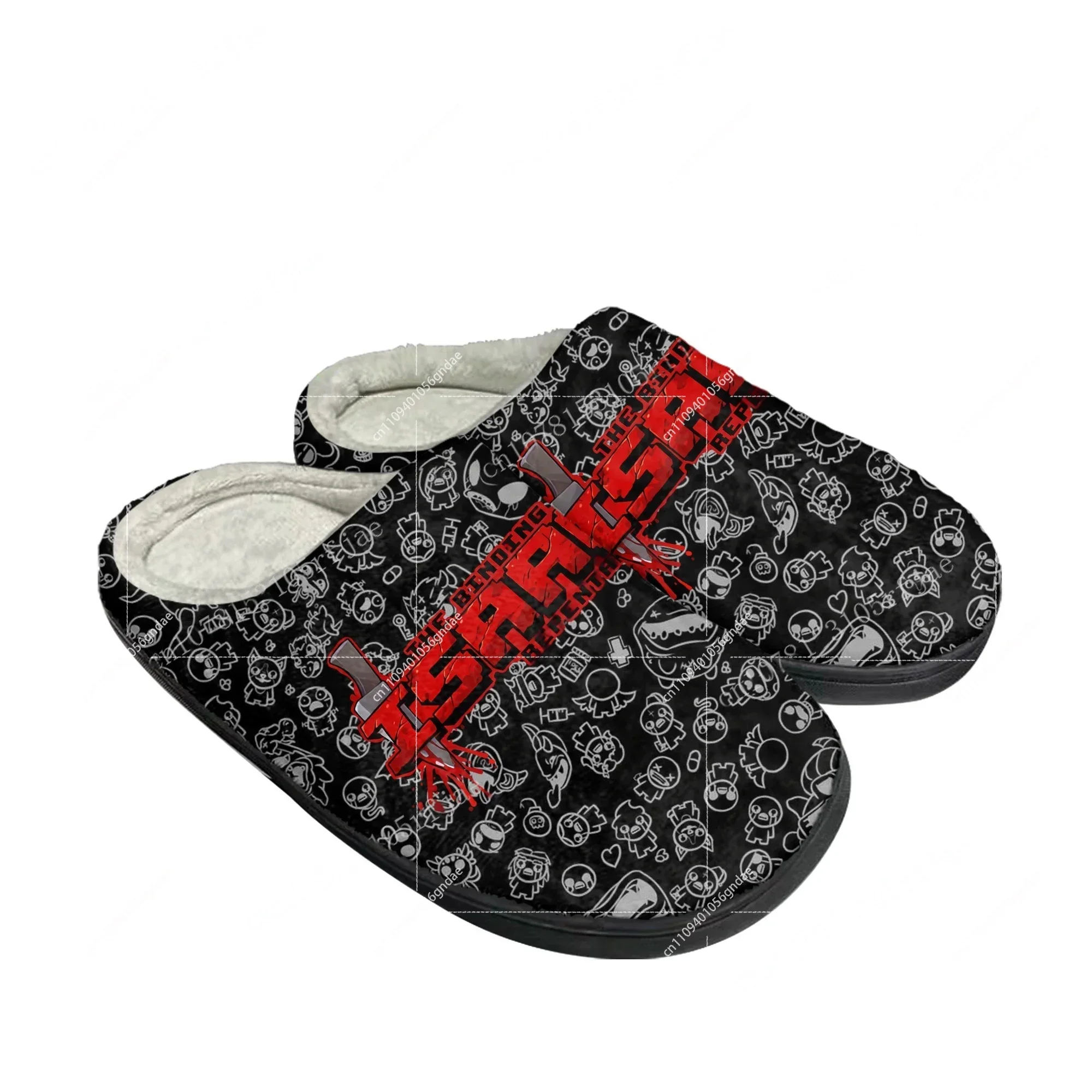 

The Binding of Isaac Home Cotton Slippers Cartoon Game Mens Womens Plush Bedroom Casual Keep Warm Shoes Tailor Made Slipper