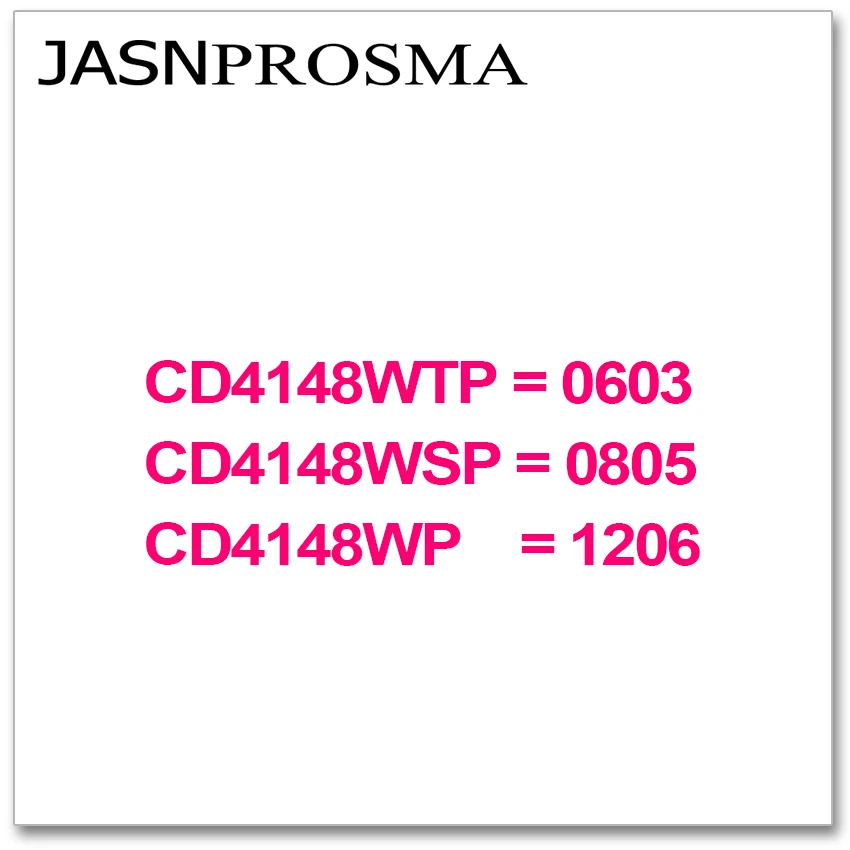 دايود بمفتاح تبديل مقاوم JASNPROSMA ، CD4148 ، BD4148 ، CD4148WP ، CD4148WP ، CD4148WTP ، up ، up ، من من من من من ، من ، من ، من ، من ، من ، من