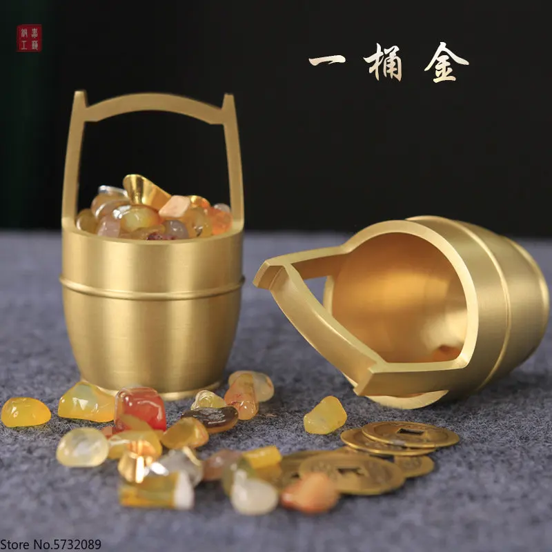 A bucket of gold and brass ornaments, a bucket of Jiangshan living room, study, wealth attraction ornaments, wedding decorations