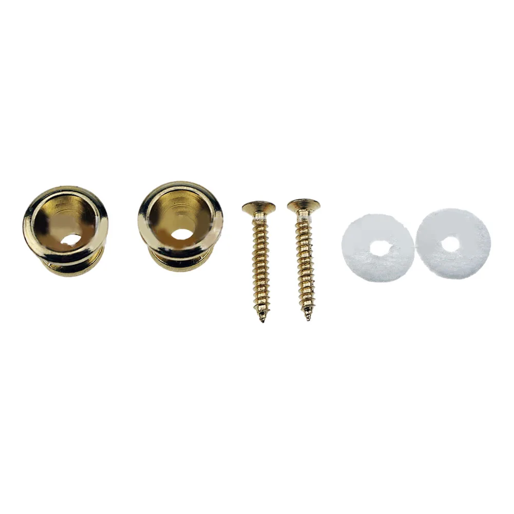 Lock Guitar Strap Lock Electric Guitar Folk Guitar Golden Secure Screw Straps Belt Buckle Button Locks Buttons