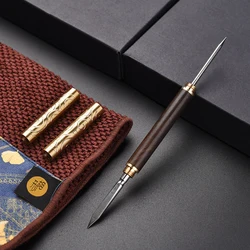 Professional Wooden Tea Knife Ebony Tea Knife Needle Pick Puer Tea Tools Cone Needle Tea Brick Chinese Kung Fu Teasets Tool