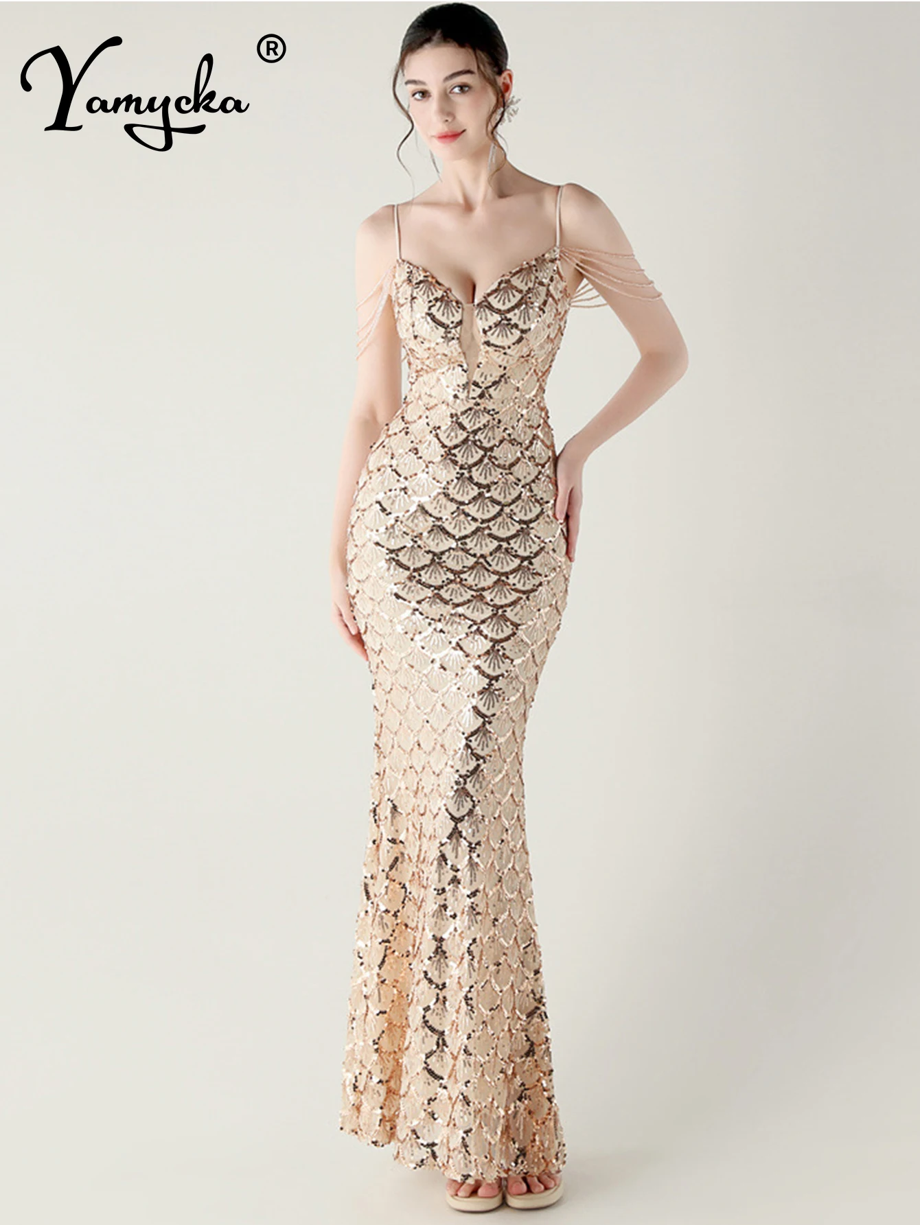 Seksowna różowa sukienka bez pleców z cekinami letnia sukienka damska elegancka długa sukienka imprezowa kobieta luksusowe sukienki wieczorowe z rybim ogonem vestidos