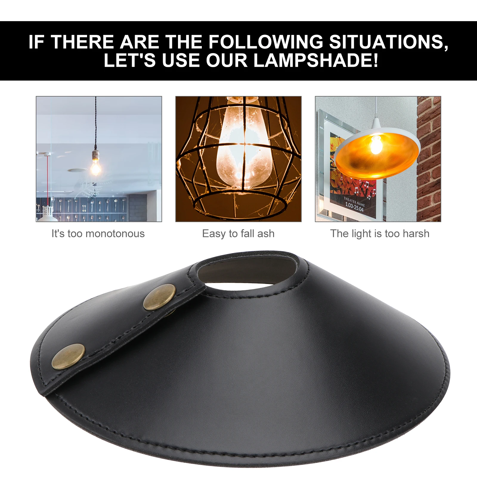 

1pc Delicate Pu Home Decor Lamp Cover Wall Lampshade Protective Cover For Bedroom Living Room Lampshade Warm
