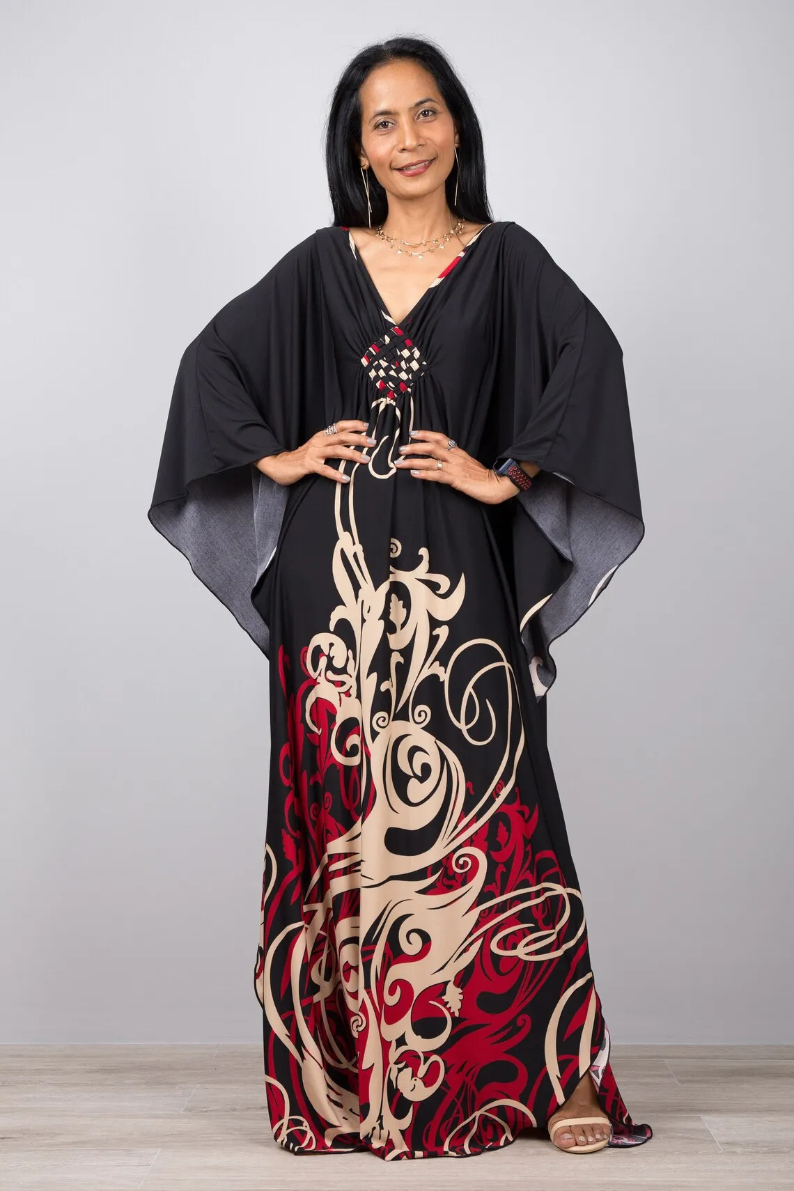 

New European and American beach long dress loose large size beach holiday sunscreen robe bikini smock swimsuit outside
